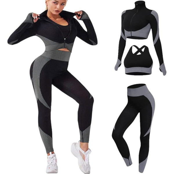 3-Piece Gym Clothes Set for Women