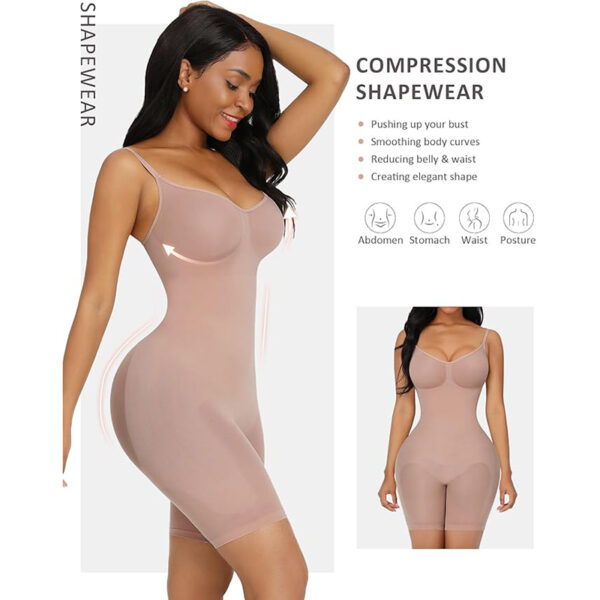 Tummy Control Shapewear Bodysuit - Image 3