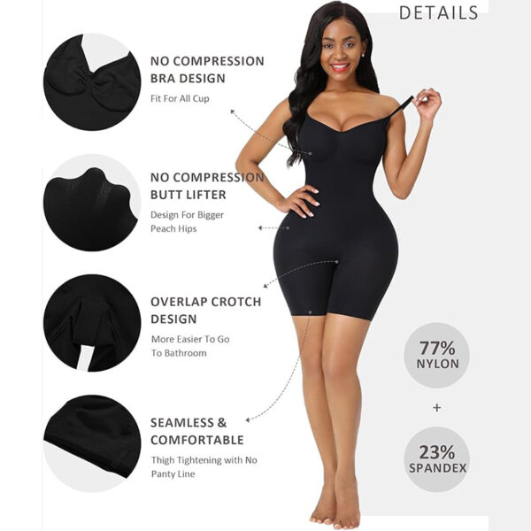 Tummy Control Shapewear Bodysuit - Image 2